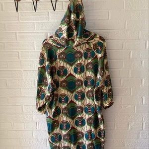 Marni At H & M Sporty Silk Hooded Dress  Size 8 NWT